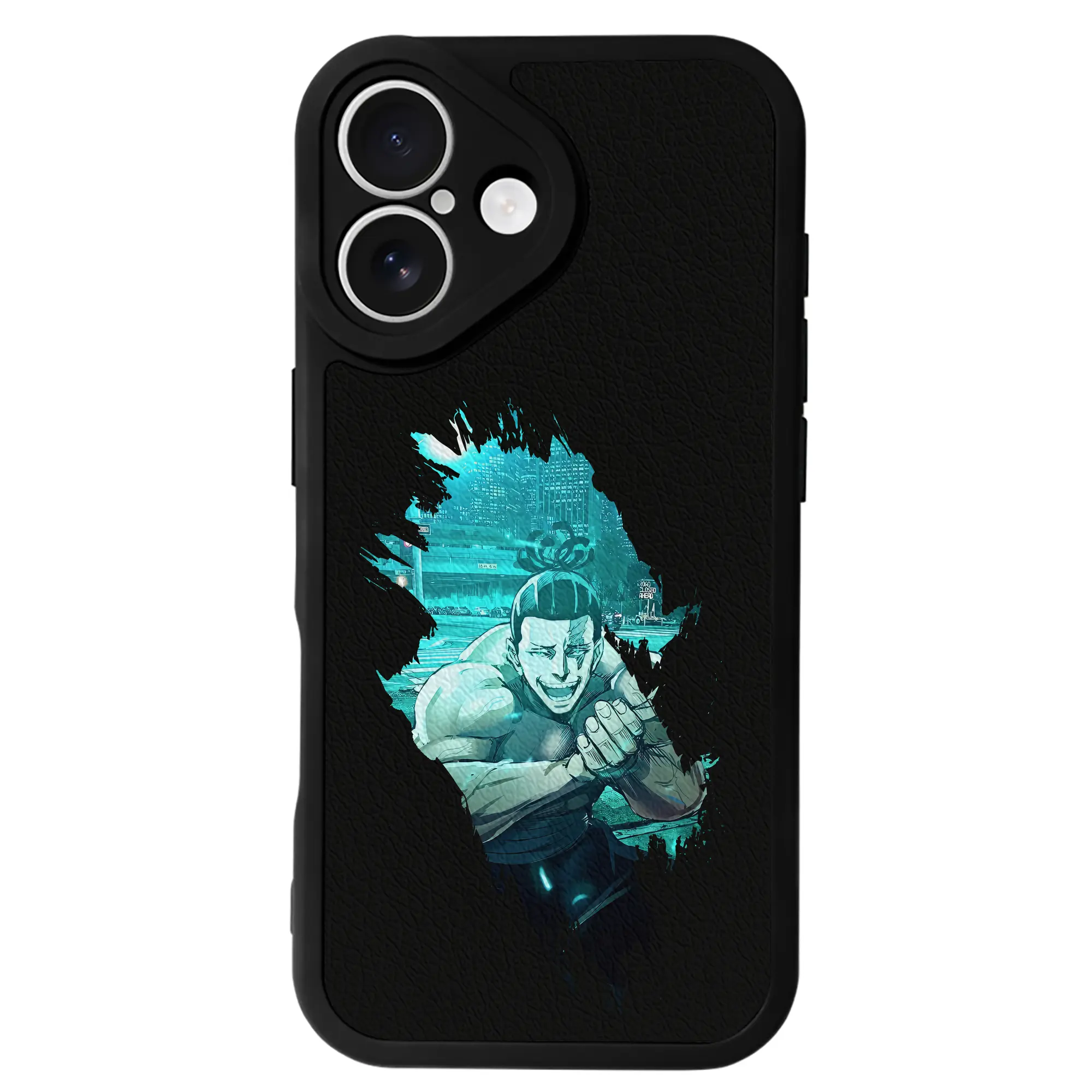 呪術廻戦 グッズ,東堂 葵 - IPhone 16シリーズ対応 ・ シリコンスマホケース ・ レザー調 ・ 高精度フィット ・ 耐衝撃 ・ ワイヤレス充電対応 ・ 精密カット